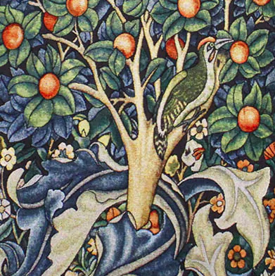 William Morris - Woodpecker in a Fruit Tree