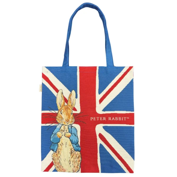 Τσάντα Shopping Flat - Union Jack Peter Rabbit - FLAT-BP-UJ-PETER
